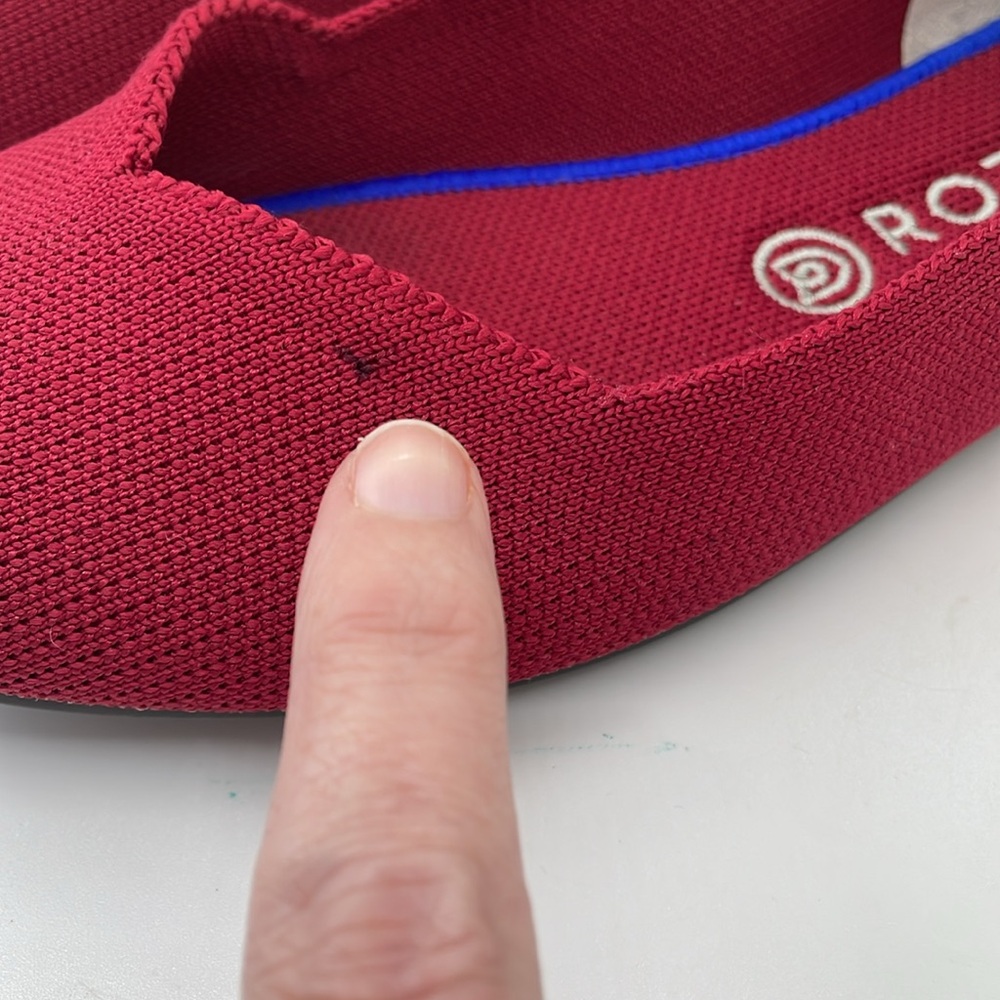 Rothy’s Red Rounded Toe Flats 9 - Picture 2 of 5